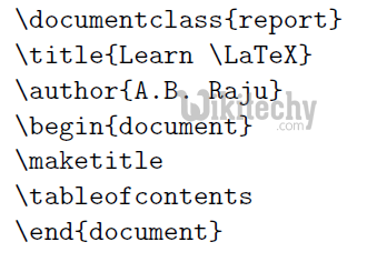 learn latex - latex tutorial - latex document - latex example programs